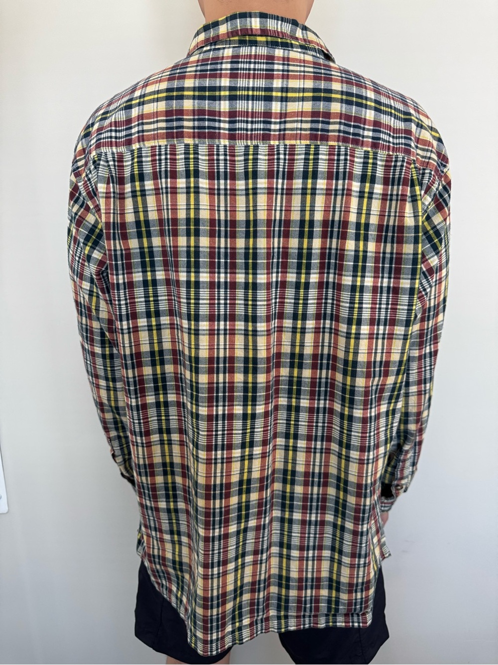 Cabela's Men's Plaid Button-Down Shirt in Red, Yellow & Green